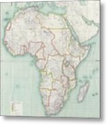 Map Of Africa #1 Metal Print