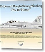 Mcdonnell Douglas Boeing Northrop Fa-18 Hornet #1 Metal Print