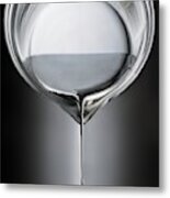 Mercury Pouring From A Beaker #1 Metal Print