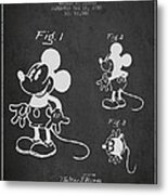 Mickey Mouse Patent Drawing From 1930 #2 Metal Print