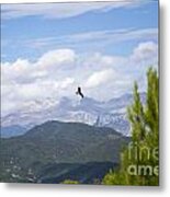 Milano With Mountains Background #1 Metal Print