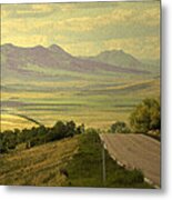 Montana Highway -1 Metal Print