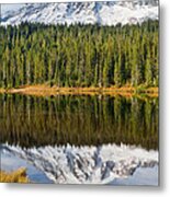 Mount Rainier And Reflection Lakes In The Fall #2 Metal Print