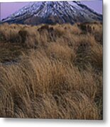 Mount Taranaki At Dusk New Zealand #1 Metal Print