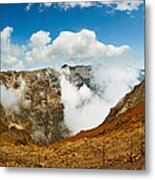 Mountain Peak Surrounded With Clouds #1 Metal Print