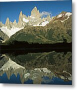 Mt Fitzroy At Dawn Patagonia #1 Metal Print
