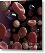 Nanobots In The Blood #1 Metal Print