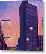 Night Street Metal Print