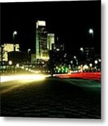 Omaha Skyline At Night #1 Metal Print