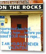 On The Rocks Valentine #1 Metal Print