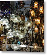Oriental Lamps Grand Bazaar Istanbul Turkey #1 Metal Print