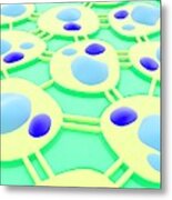 Plant Cell Connections #1 Metal Print