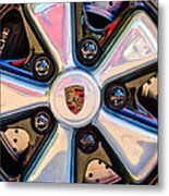 Porsche Wheel Rim Emblem #1 Metal Print