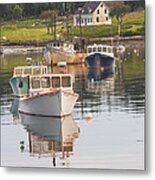 Port Clyde Maine Boats And Harbor #1 Metal Print