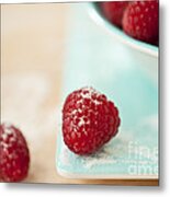 Raspberries Sprinkled With Sugar #1 Metal Print
