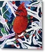 Red Bird #1 Metal Print