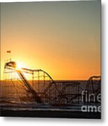 Roller Coaster Sunrise #1 Metal Print