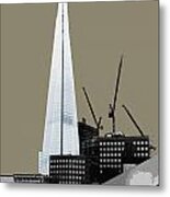 Shard - French Grey Metal Print