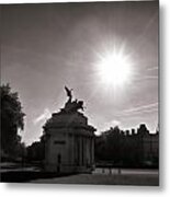 Statue Of Angel Of Peace Atop The Wellington Arch #1 Metal Print