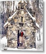 Stone Chapel In The Woods Trapp Family Lodge Stowe Vermont #1 Metal Print