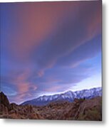 Sunrise Seen Over The Sierra Nevada #1 Metal Print