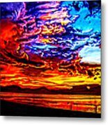 Sunset In The Clouds #1 Metal Print