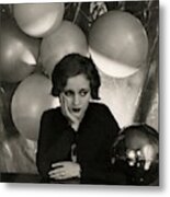 Tallulah Bankhead Surrounded By Balloons Metal Print
