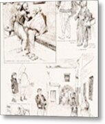 The French Occupation Of Tunis Native Character Sketches #1 Metal Print
