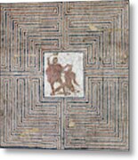 Theseus Mosaic, 4th Century #1 Metal Print