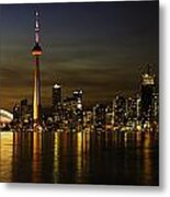 Toronto Evening Sky Line Panorama #1 Metal Print