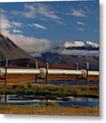 Trans-alaska Pipeline #1 Metal Print