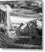 Tunnel View In Yosemite #1 Metal Print