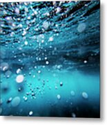 Underwater Bubbles #1 Metal Print