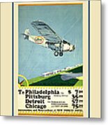 Vintage Airline Ad 1929 #2 Metal Print