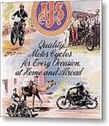 Vintage Motorcycle Metal Print