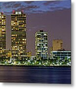 West Palm Beach At Night #2 Metal Print