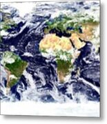 Whole Earth Map #1 Metal Print