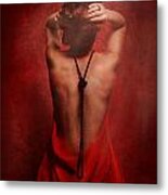 Woman In Red #1 Metal Print