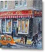 Woolworth's Holiday Shopping Metal Print