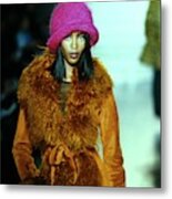 Naomi Campbell On A Runway For Anna Sui #10 Metal Print