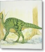 Side Profile Of A Dinosaur #10 Metal Print