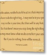 100-  Mahatma Gandhi Metal Print