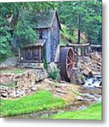 Sixes Mill On Dukes Creek - Square Metal Print