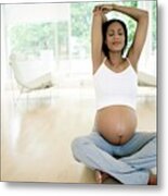 Yoga In Pregnancy #16 Metal Print