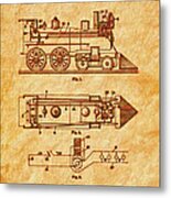 1904 Locomotive Patent Art-2 Metal Print