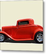 1932 Ford 3 Window Coupe Metal Print