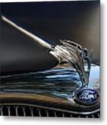 1935 Ford V8 Emblem Metal Print