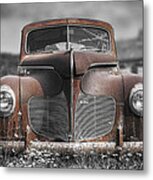 1940 Desoto Deluxe With Spot Color Metal Print