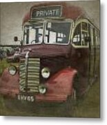 1940s Vintage Bus Metal Print