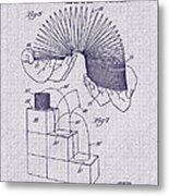 1947 Slinky Patent Art Metal Print